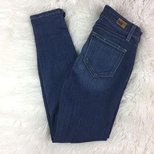 Paige Jane Zip Mid Rise Ultra Skinny Jeans Womens